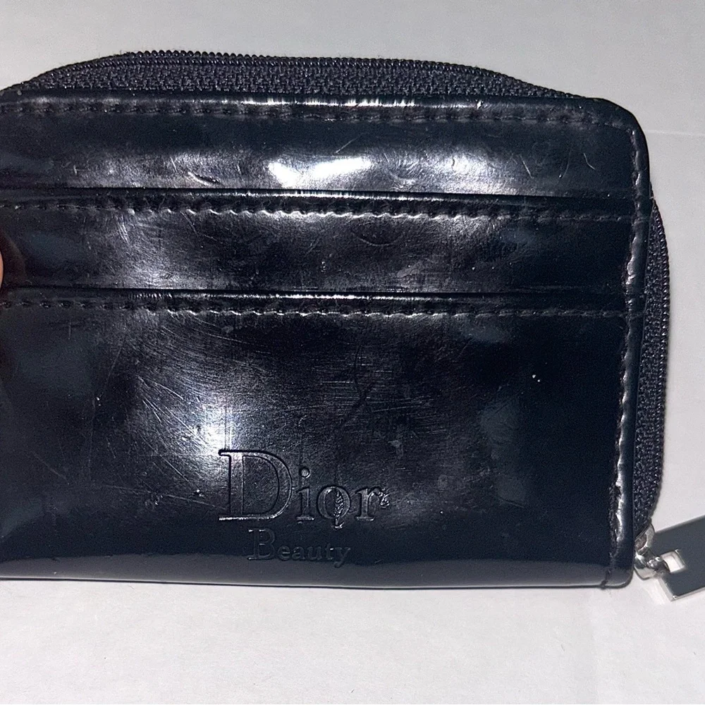 Dior Diva Black Pouch with Silver Zip Pull